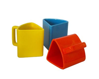 Colorful Triangular Ceramic Cup